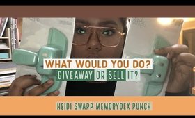 #WWYD: #giveaway or #sell Heidi Swapp MemoryDex Punch