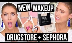 What's NEW at the DRUGSTORE & SEPHORA?! || First Impressions Makeup Haul