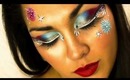 4th of July Fireworks Makeup & Face Paint Look