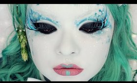 Water Shironuri Makeup Tutorial  白塗り メイク
