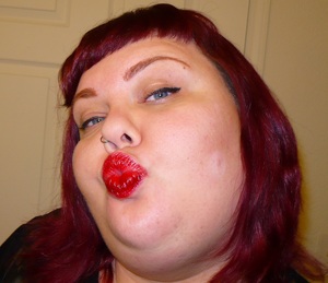 fun red lips!