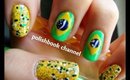 Brazil inspired nail art!!! ♡