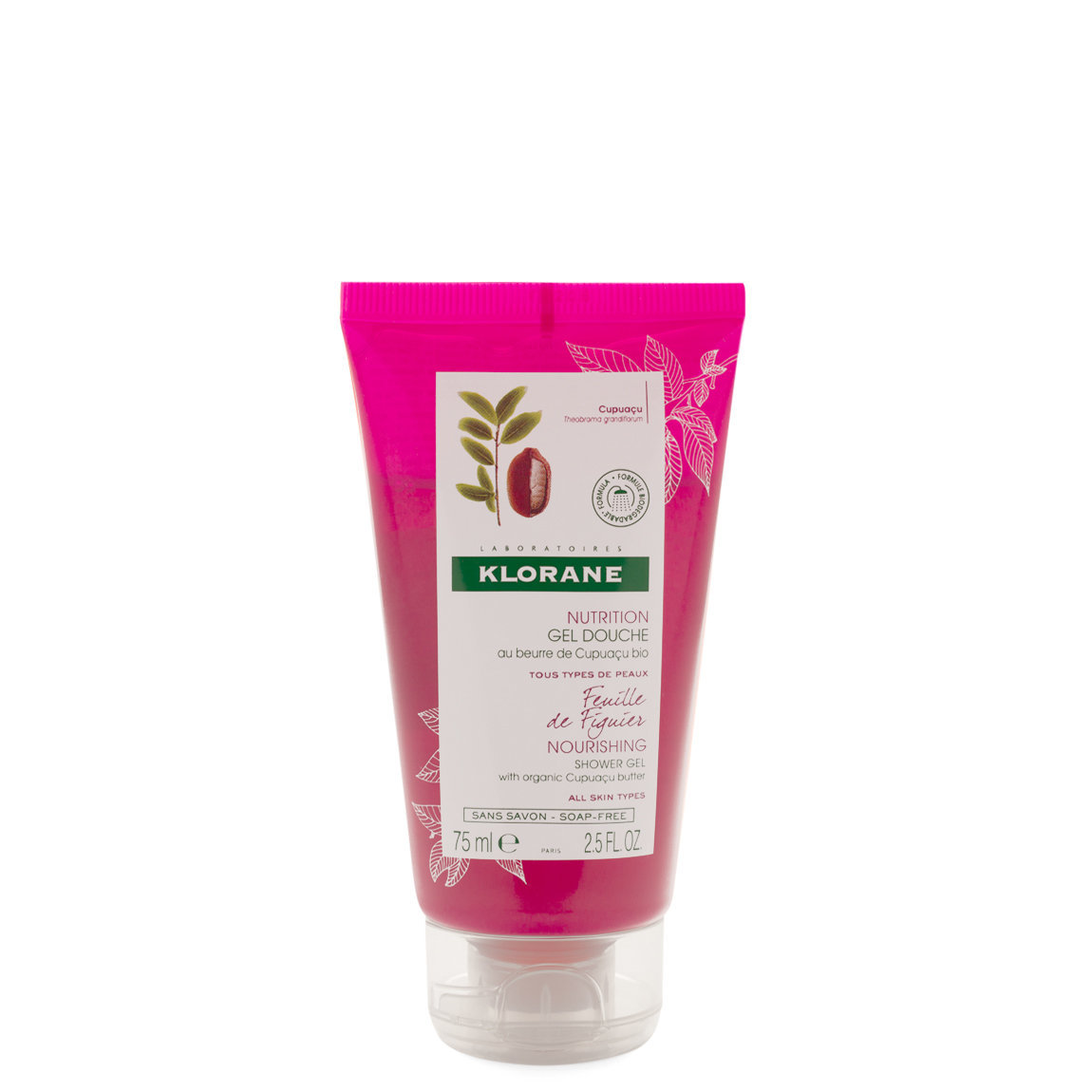 Klorane Fig Leaf Shower Gel with Cupuaçu Butter 2.5 fl oz alternative view 1 - product swatch.