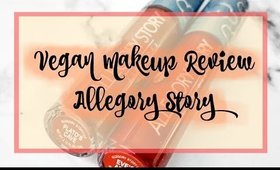 Vegan Makeup | Allegory Story Review & Swatches | Rosa Klochkov