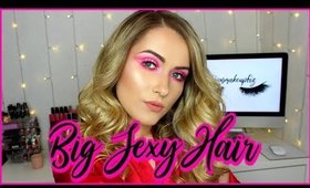 EASY BIG SEXY GLAM CURLY HAIR TUTORIAL! | shivonmakeupbiz