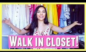 Walk in closet tour!