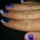 Aqua Marble Nails