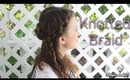 Easy Back to School Knotted Half-Up Braided Style for Short, Medium or Long Hair