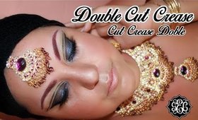 Arabe Cut crease doble en morado - Arabik Double Cut Crease