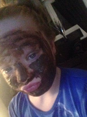 A chocolate face mask smooth face