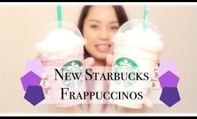 2 New Starbucks Frappuccinos Blackberries & Cream, Strawberry Shortcake #GraceBites Ep 210