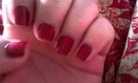 Red summer nail