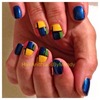 Early 1900's Dutch painter Piet Mondrian inspired nail art