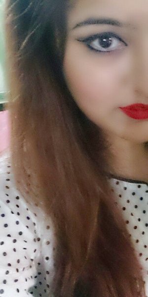 red lips with white eye line :)