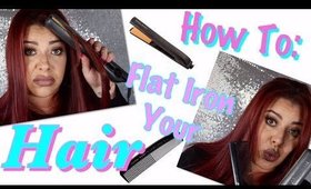 HOW TO FLAT IRON YOUR HAIR | Jessie Melendez