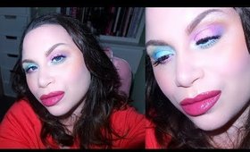 Pastel Week Day 5 | Cotton Candy Eyes With Mauve Lips Make Up Tutorial