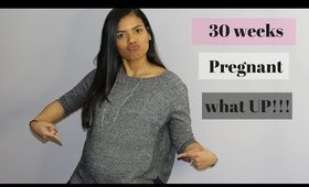 30 week pregnancy update | Butt shot, Braxton hicks | symptoms  | IVF pregnancy