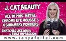 J. Cat Beauty Pris-Metal Chrome Eye Mousse ALL 18 & 4 Shimmery Powders | Tanya Feifel-Rhodes