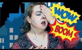 Easy Comic Pop Art Halloween Makeup Tutorial