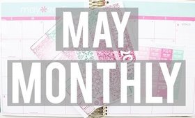 May Monthly \\ Erin Condren Vertical