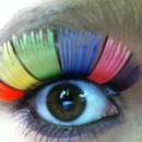Rainbow lashes