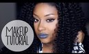 Makeup Tutorial | Cool Toned Eyeshadow + Blue/Grey Lips!