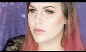 Glittery Teal and Burnt Orange Eye shadow Tutorial // RebeccaShoresMUA