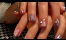 Pink and blue Kawaii nails
