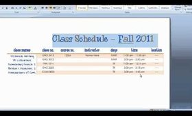 Make a Pretty Class Schedule!