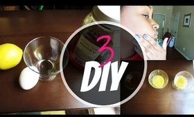 DIY 3 Face Mask | Brighten and fades dark spots!