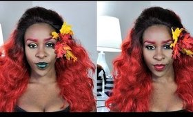 Poison Ivy Inspired Makeup Collab w @StahrMilan