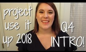 Project Use It Up 2018 ~ Q4 Project Pan INTRO [SHOP MY STASH]