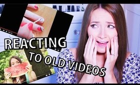 REACTING TO MY OLD VIDEOS!