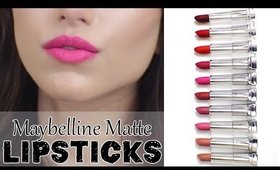 NEW Maybelline Creamy Matte Lipsticks! + Lip Swatches!