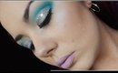 Blue Cut Crease with Glitter Makeup Tutorial