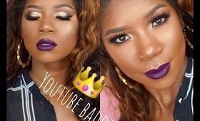 Youtube BaDDiE Tutorial | Fierce Night Look | Subversive Purple