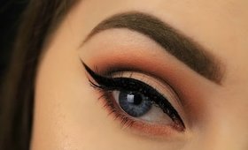 How To: Make Blue Eyes Pop! | Orange Smokey Eye