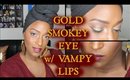 Gold Smokey Eye w/ Vampy Lips l TotalDivaRea
