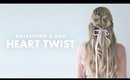 Heart Twist Hairstyle - Perfect for Valentine's Day