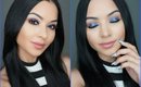 Cobalt Blue Eye Makeup Tutorial!! | Diana Saldana