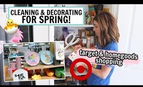 SHOPPING FOR EASTER @ TARGET AND HOMEGOODS | CLEANING & DECORATING FOR SPRING | Kendra Atkins