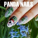 Cute panda nails