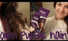 How I Died My Hair Purple! ♡
