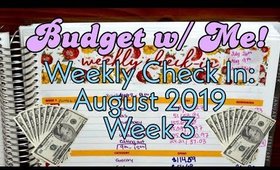 Budget With Me | Week 3 Check In | August 2019 | Paycheck to Paycheck Budget | Debt Avalanche