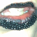 Black studded lips