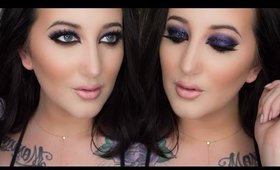 Arabic Makeup Tutorial | Purple Glitter + Hooded Eye Tricks