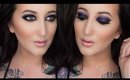 Arabic Makeup Tutorial | Purple Glitter + Hooded Eye Tricks