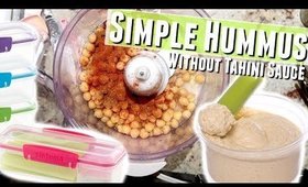 Easy Hummus Recipe No Tahini, Homemade Hummus without Tahini Sauce with Canned Chickpeas