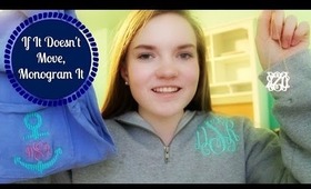 If It Doesn't Move, Monogram It + GIVEAWAY