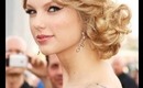 TUTORIAL: Taylor Swift Inspired- Simple Curl Pin Up Holiday Bun